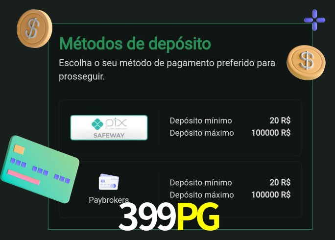 O cassino 399PG oferece uma grande variedade de métodos de pagamento