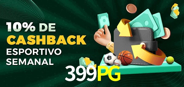 10% de bônus de cashback na 399PG