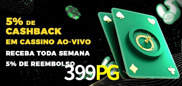 Promoções do cassino ao Vivo 399PG